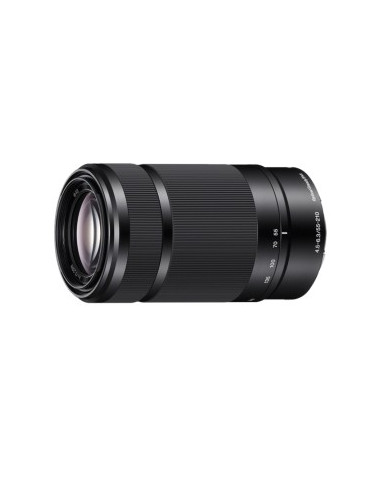 Sony E 55–210mm f/4.5–6.3 SEL OSS, white box.