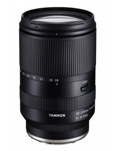 Tamron 28–200mm f/2.8–5.6 Di III RXD for Sony E-mount. 5-year warranty