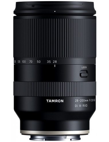 Tamron 28–200mm f/2.8–5.6 Di III RXD for Sony E-mount. 5-year warranty