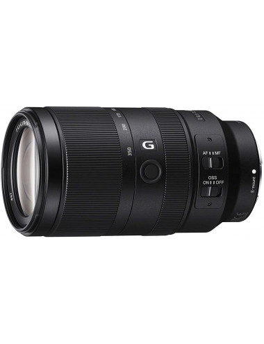 Sony SEL 70–350mm f/4.5–6.3 G (optical stabiliser). 2-year Sony warranty