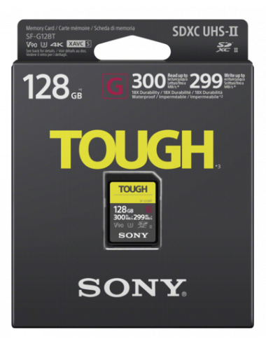 Sony SDXC 128GB G TOUGH SERIES UHS-II V90 R300-W299