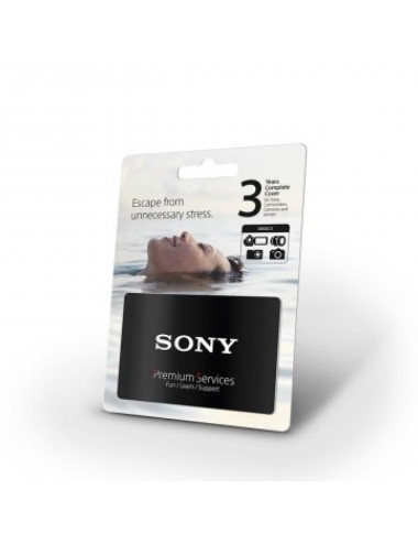 Sony 3-year extended warranty for Digital Imaging products