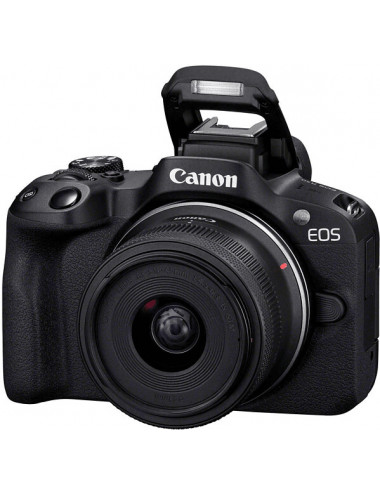 Canon EOS R50 + 18–45mm Black. 2-year Canon warranty