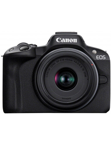 Canon EOS R50 + 18-45mm Black. Garanzia Canon 2 anni