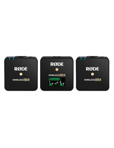 Rode Wireless Go II+ with 2 Go Lavalier microphones