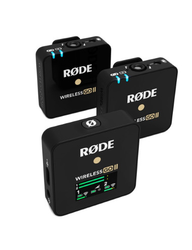 Rode Wireless Go II+ with 2 Go Lavalier microphones
