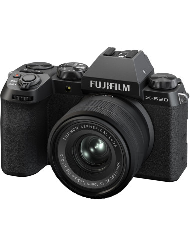 Fujifilm X-S20 kit with XC 15-45mm F3.5–5.6 OIS PZ lens. Fuji Italia warranty