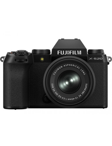 Fujifilm X-S20 kit with XC 15-45mm F3.5–5.6 OIS PZ lens. Fuji Italia warranty