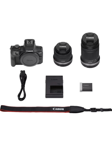 Canon EOS R100 + RF-S 18-45mm + RF-S 55-210mm. Garanzia Canon 2 anni