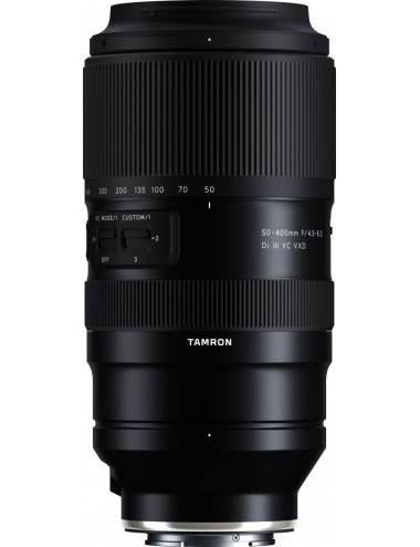 Tamron 50–400mm f/4.5–6.3 DI III VC VXD for Sony E-mount