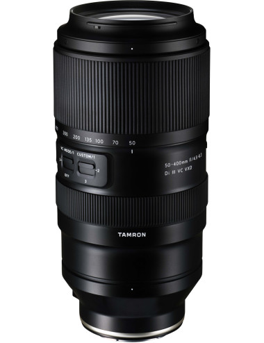 Tamron 50–400mm f/4.5–6.3 DI III VC VXD for Sony E-mount