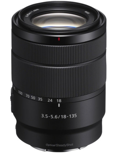 Sony SEL 18–135mm f/3.5–5.6 OSS. 2-year Sony warranty.