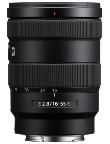 Sony E 16–55mm f/2.8 G. 2-year Sony warranty