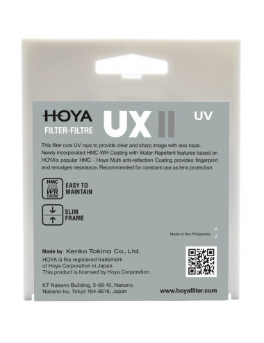 HOYA Filtro UV UX II 72mm