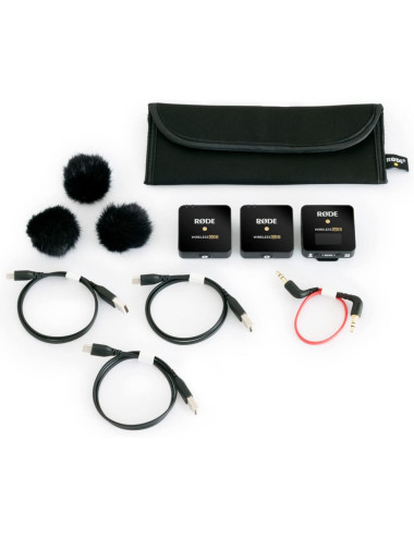 Rode Wireless Go II+ with 2 Go Lavalier microphones