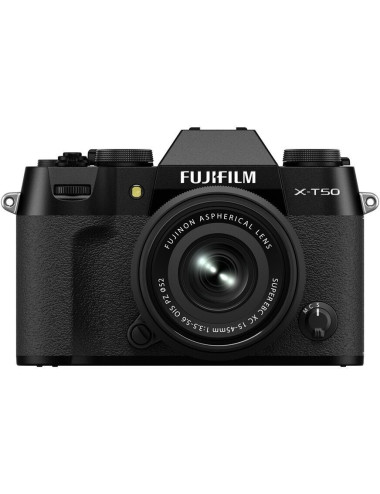 Fujifilm X-T50 + 15–45mm Black. Fujifilm Italy warranty