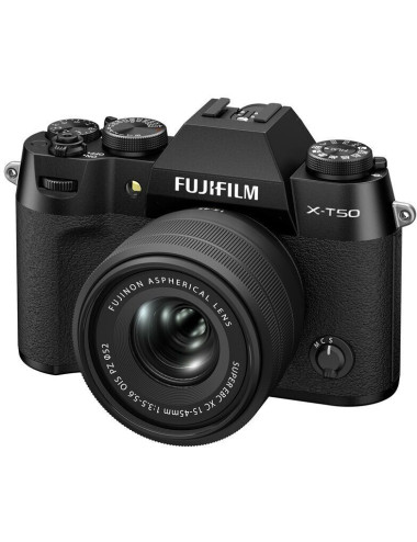 Fujifilm X-T50 + 15–45mm Black. Fujifilm Italy warranty