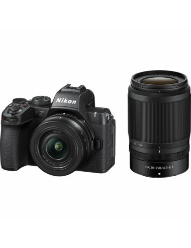 Nikon Z50 II + Z DX 16-50 VR + Z DX 50-250 VR.