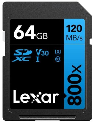 Lexar SDXC 64GB 800x UHS-I V30