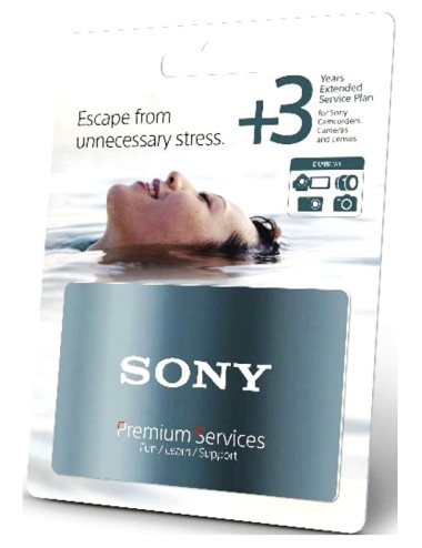 Sony 3-year extended warranty for Digital Imaging products