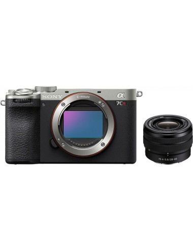 Sony A7C II + 28–60mm FE f/4–5.6 (silver). 2-year Sony warranty