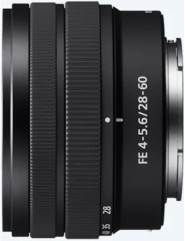 Sony FE 28–60mm F4–5.6 (white box). 2-year Sony warranty