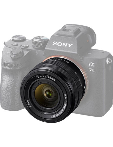 Sony FE 28–60mm F4–5.6 (white box). 2-year Sony warranty