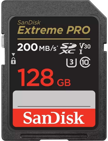 SanDisk SDXC Extreme Pro 128GB 200MB/s U3 V30