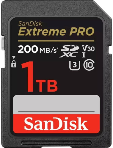 SanDisk SDXC Extreme Pro 1TB 200MB/s U3 V30