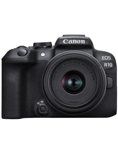 Canon EOS R10 + RF-S 18-45mm IS STM. Garanzia Canon 2 anni