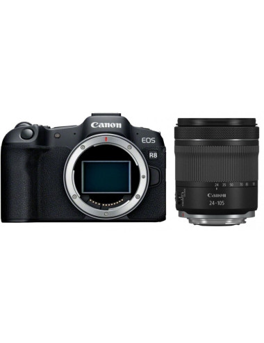 Canon EOS R8 + RF 24-105mm IS STM. Garanzia Canon 2 anni