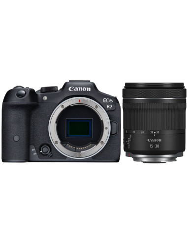 Canon EOS R7 + RF 15-30mm f/4.5-6.3 IS STM. 2-year Canon warranty