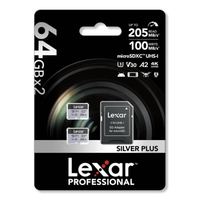 copy of Lexar Professional Silver Plus microSDXC 64GB