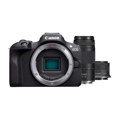 copy of Canon EOS R100 + RF-S 18-45mm + RF-S 55-210mm. Garanzia Canon 2 anni