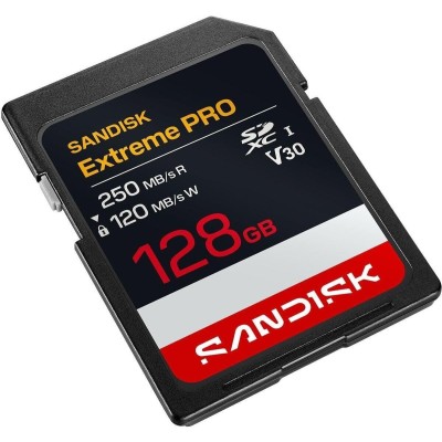 SanDisk SDXC Extreme PRO 128GB 250MB/s V30 UHS-I